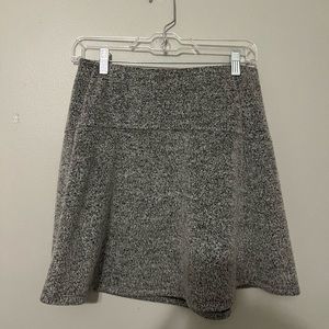 Loft Petite Fleece Gray Skirt